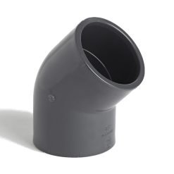 uPVC solvent weld 45? elbow 50mm