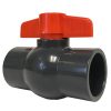 one piece solvent weld pvc ball valve