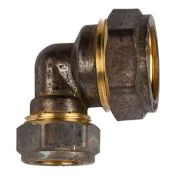COMP BRASS ELBOW 90D CXC 22MMX15MM SABS