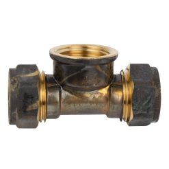 COMP BRASS TEE CXCXFI 22MMX3/4 SABS