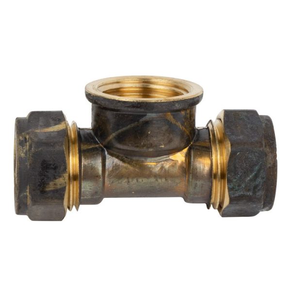 COMP BRASS TEE CXCXFI 15MMX1/2 SABS