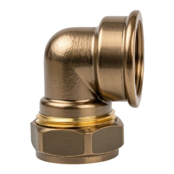 Compression Brass 90 Degree Elbow CXFI 22mm x 3/4" SABS