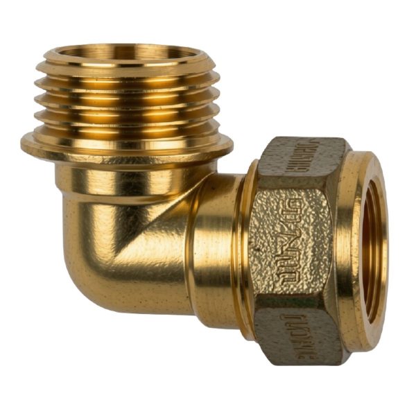 Compression Brass 90 Degree Elbow CXMI 22mm x 3/4" SABS