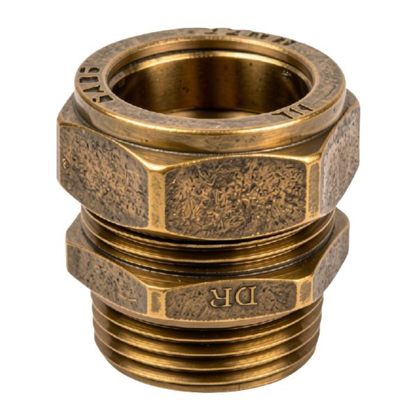 Compression Brass Coupler CXMI 15mm x 1/2" SABS