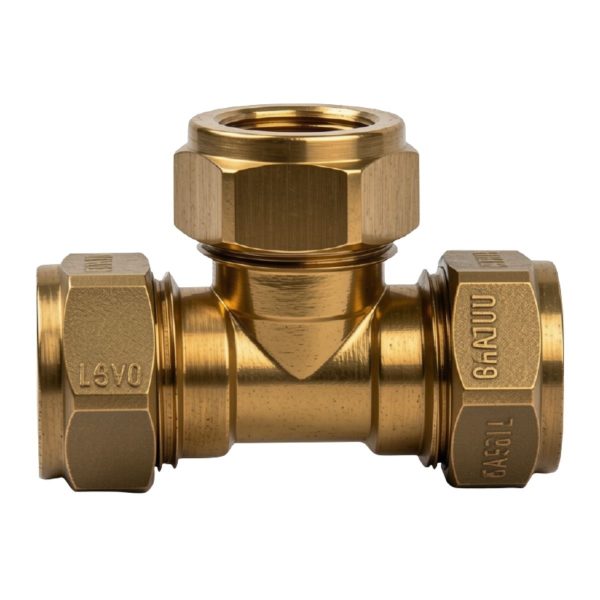 Compression Brass Tee CXCXC 15mm SABS