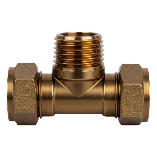 Compression Brass Tee CXCXMI 15mm x 1/2" SABS