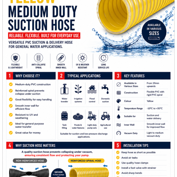 Alternative view of Suction Hose MD 25mm per meter