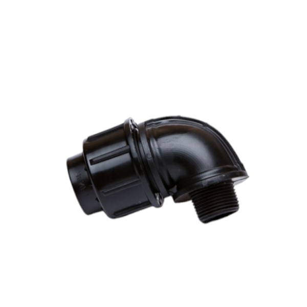 PVC compression fitting male elbow 90 degree
