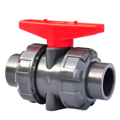upvc 65mm Double union ball valve- Threaded