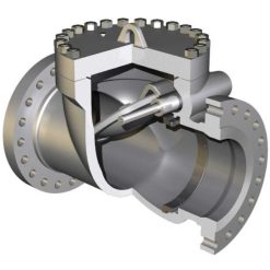 brass non return check valve swing type configuration