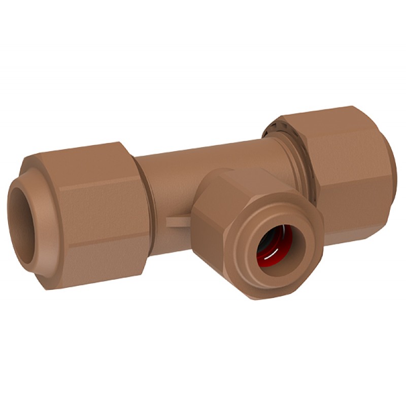 Unitwist TEE centre Reducer CXCXC 22mm x 15mm